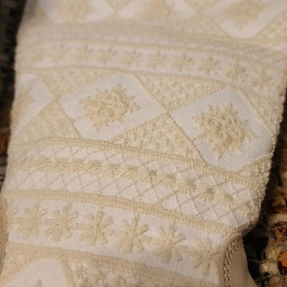 Free People Bren Textile Slouch Boot Ecru - Picture 6 of 8